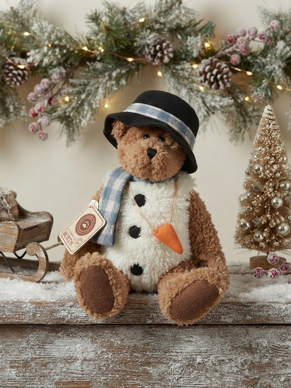 RETIRED BOYDS COLLECTION T.J.’S BEST DRESSED COLLECTION FLAKEY BEARIFROST